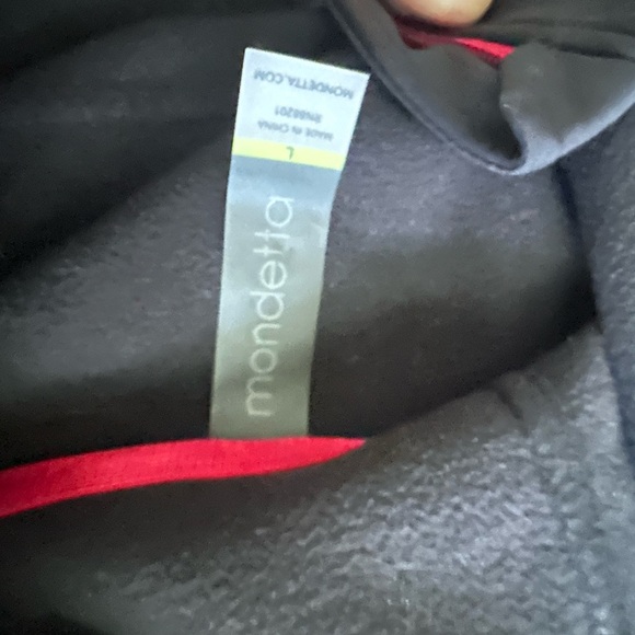 Mondetta Black Jacket with Red Trim - Picture 5 of 5